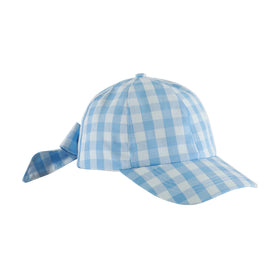 Custom logo Blue Checked Pattern Female High Quality Soft-touch Colorful Sky Blue Promotional Adult Fashion Baseball Cap