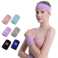 6055# Newest Sports Professional Macarons Embroidery M Standard Wrist Band for Sports Training Exercise Elastic Anti-slip