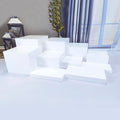 White Acrylic Buffet Food Display Stand for  Wedding Party Catering Dessert Table Stands Acrylic Risers for Food Display