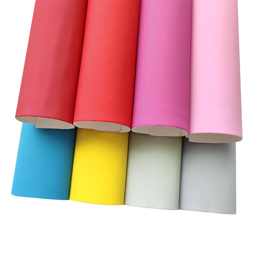0.6mm*1.35m Matte Color Latex Rubber Sheet Fabric Elastic Back for Making Clothing Shoe Bag PU Leather