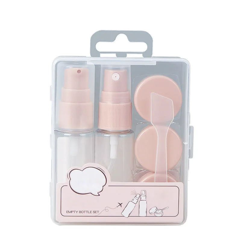 Customer Design 6Pieces Pet Bottle Kit and Travel Bottle Set Plastic Tube Bottle