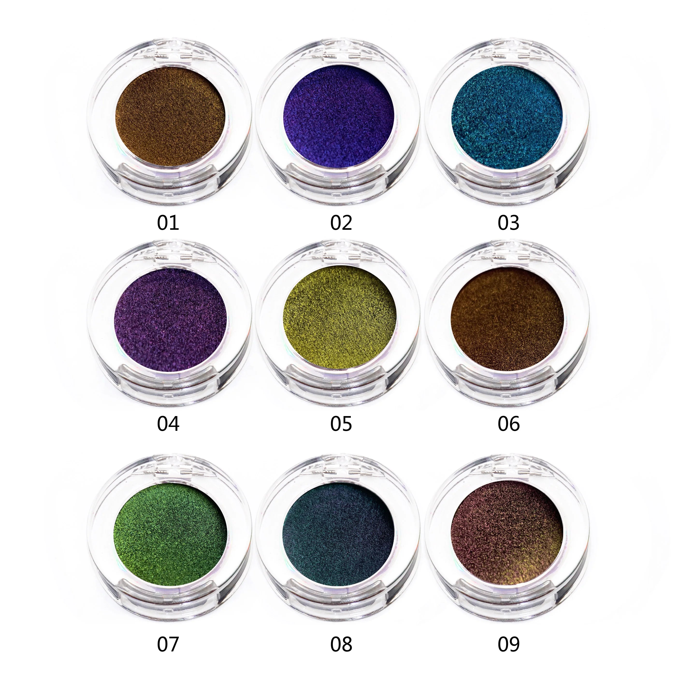 New Arrival High Quality Low MOQ Chameleon Pigment Eyeshadow Pressed Chameleon Eyeshadow With Your Brand Wholesales