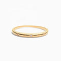 LOZRUNVE 925 Sterling Silver Gold Stacking Thin Band Diamond Starburst Dome Ring Women