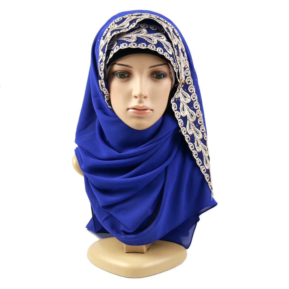 Wholesale Fashion Malaysia Arab Best Selling High Quality Chiffon Scarf Women  Hijab in Stock