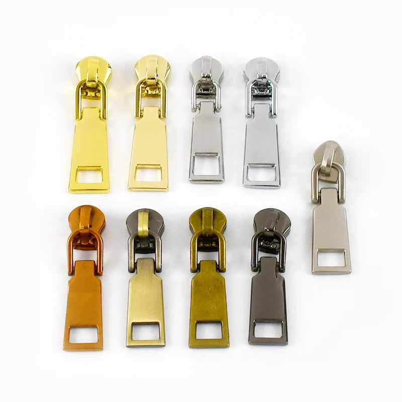 Deepeel G6-3 3# Luggage Hardware Zip Repair Accessories Garment Replaceable Zippers Puller Wallet Sewing Alloy Zipper Slider