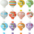 Reusable Hanging Paper Lanterns Rainbow Hot Air Balloon Paper Lantern Chinese Party Ball Lamp Decor Birthday Wedding Supplies