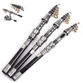 New Fishing Rod 1.5M 1.8M 2.1M 2.4M Carbon Fiber Telescopic Fishing Rods for Saltwater