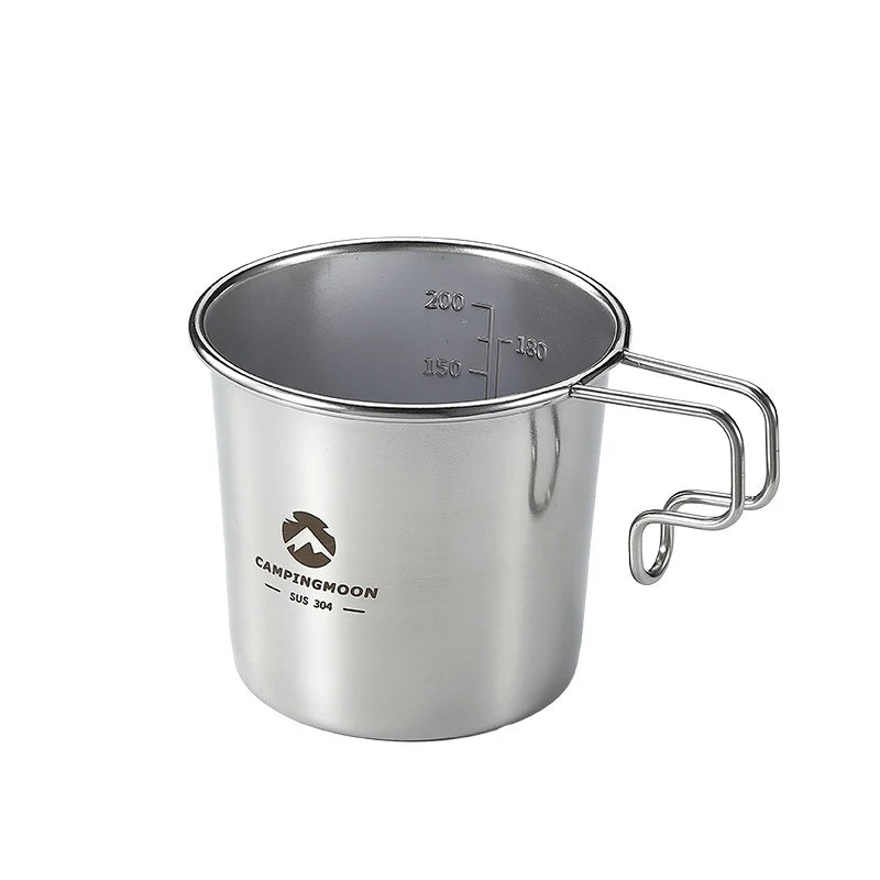 210ml Stainless Steel Outdoor Camping Cookware Picnic Travel Tableware  Portable Beer Cup