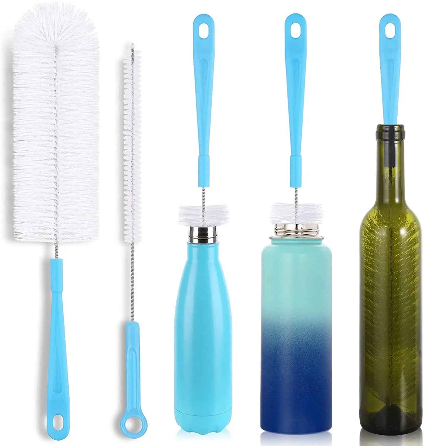 Hot Selling Long Bottle Brush Cleaner for Water Bottle Long Handle Bottle Brush for Cleaning Thermos Narrow Neck