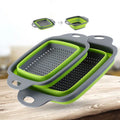2 Pcs New Foldable Sink Drain Basket Multi-Function Telescopic Wash Fruit Bowl Storage Basket