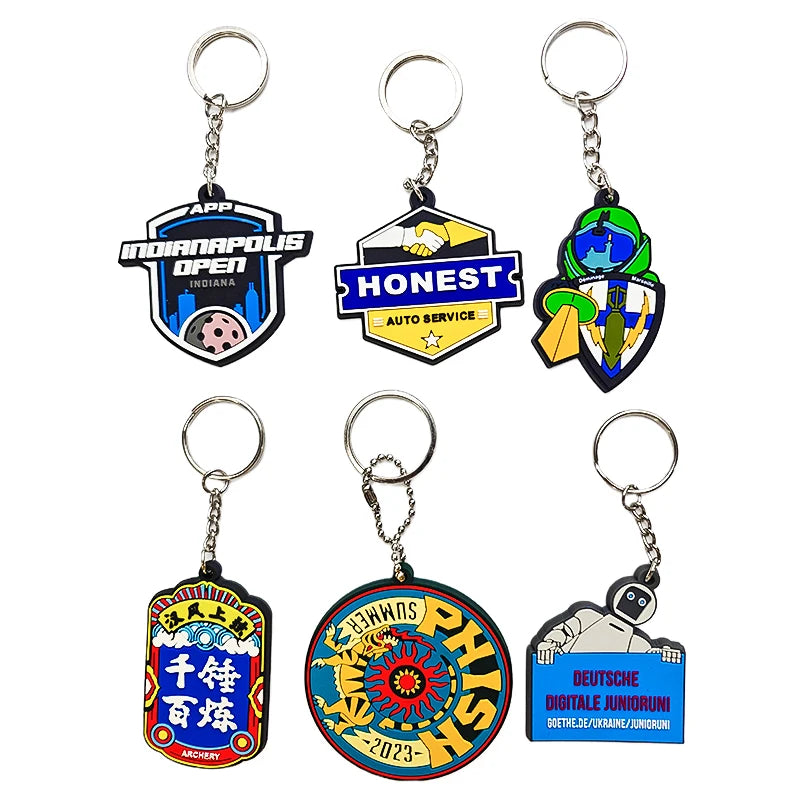 Soft Pvc Keychain Fashion Souvenir Keychain With Custom Logo