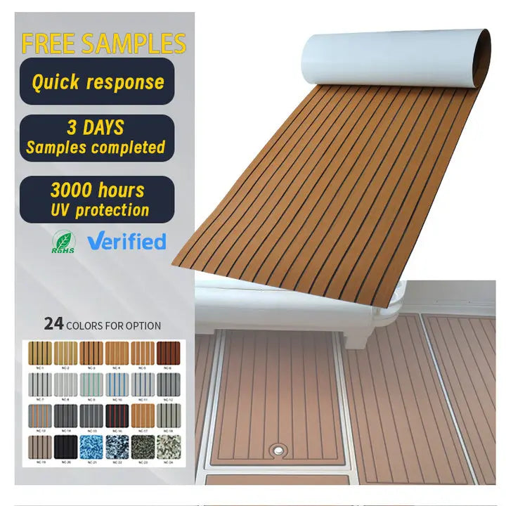 Customized Size Modern Waterproof EVA Foam Boat Flooring Anti-Slip Decking with UV Resistant for Outdoor Use