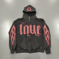 Custom Distressed Acid Wash No String Unisex Reversible Hoodies Cotton Oversized Embroidery Patches Cropped Raw Hem Hoodie Men