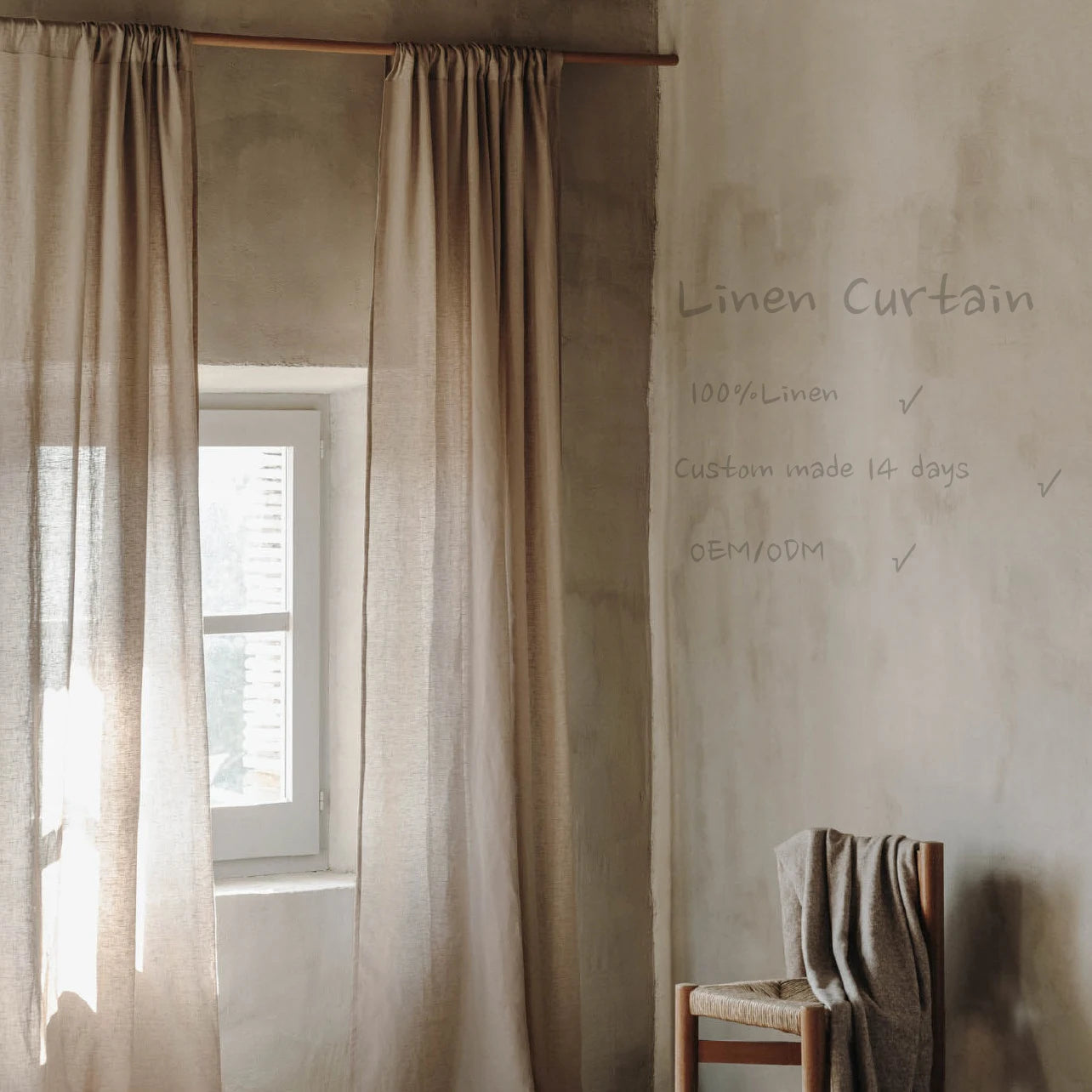 Innermor Luxury Curtain Fabric by Meter Living Room Bedroom Simple Modern Style Curtains