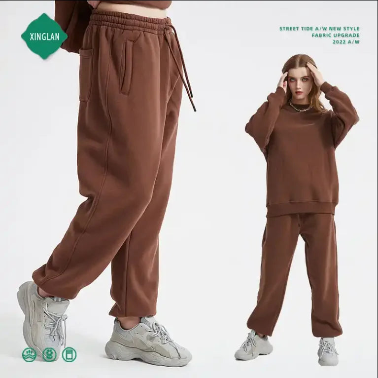 New Polar Fleece Hipster Brand With Fleece Sports Sweatpants Warm Casual Thick Autumn and Winter Pants for Men