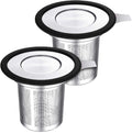 Hot Selling Large Capacity Stainless Steel 304 Tea Infuser Herbal Tea Steeper Silicone Filter Popular Loose Leaf Tea Brew