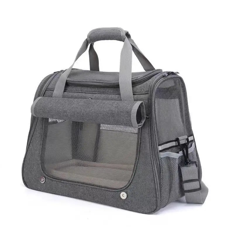 China Supplier Soft Medium Size Dog Carrier Red Pet Small Dog Carrier Crossbody for Pet Store Sale