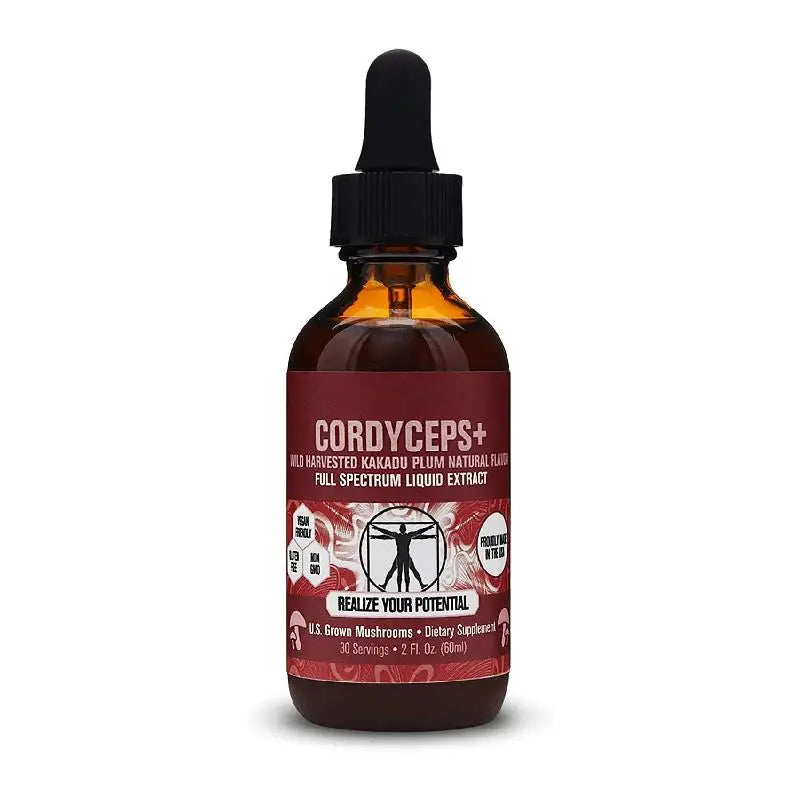 OEM ODM Private Label Cordyceps Mushroom Extract Drops W/Kakadu Plum Natural Energy Supplement for Fatigue & Stamina