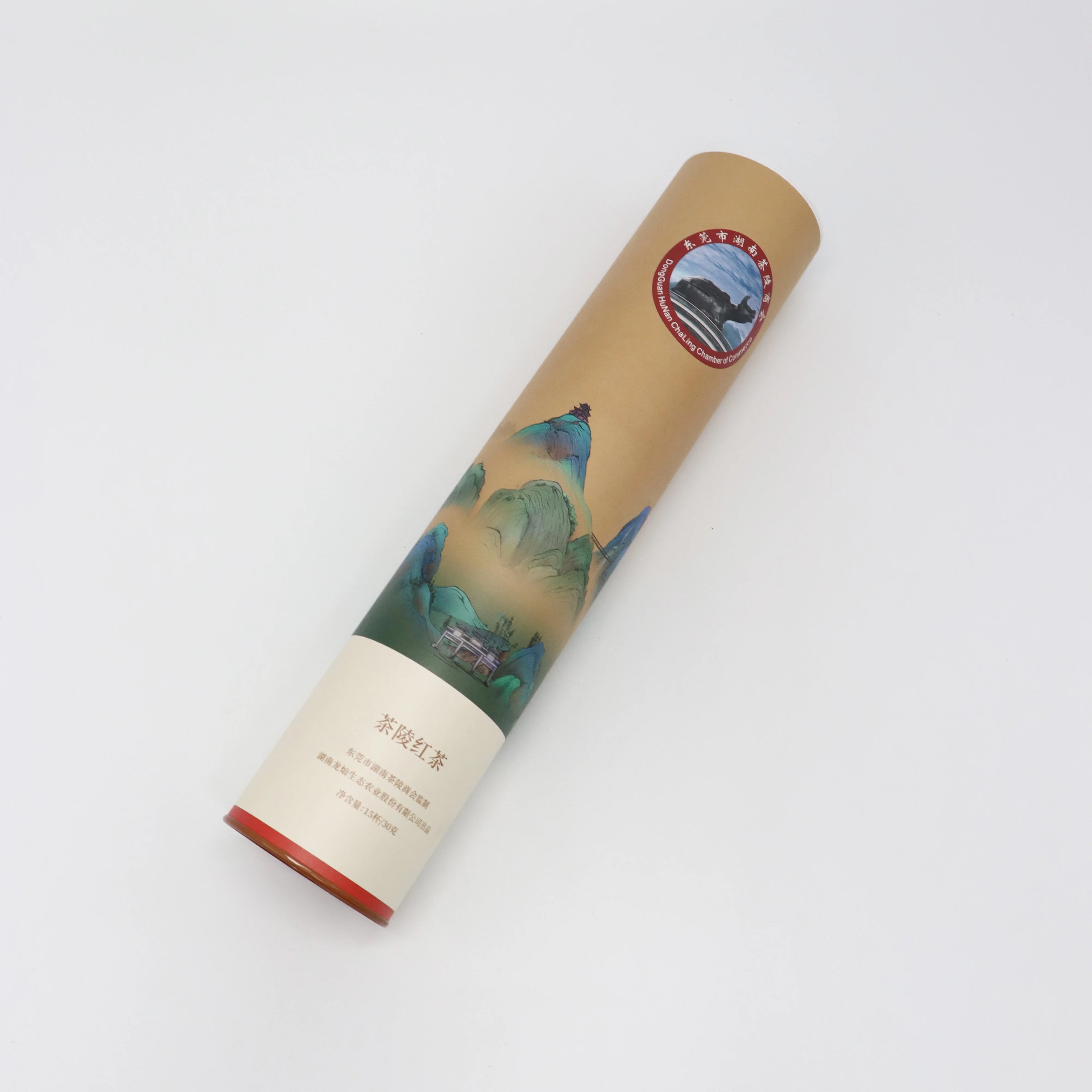 100ml Green Stock Special Paper-made Packaging Round Box with Iron Lids