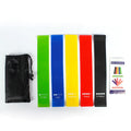 THYFIT Wholesale Custom Printed Logo Yoga Stretch Band TPE Exercise Mini Loop Band Resistance Band Sets