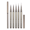 Zhizhuang Professional Nail Thin Liner Brushes Metal Handle 6/9/12/15/18mm Nail Long Striping Liner Brush