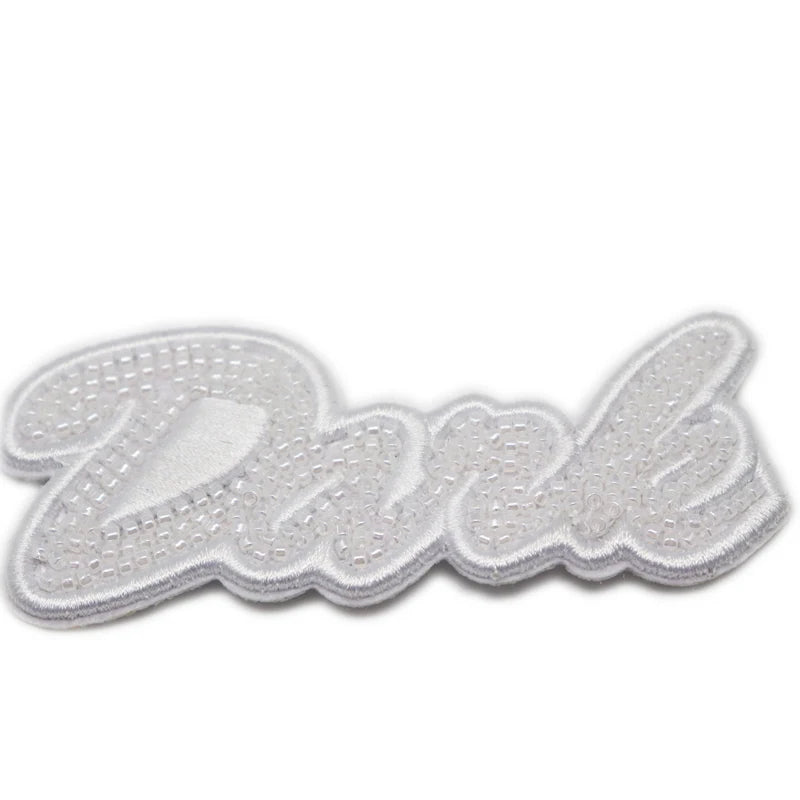 Embroidery Machine Bead  Letter Patch