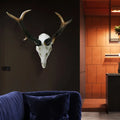 Resin Deer with Antlers Figurine - Ideal for Rustic & Hunting Decor Enthusiasts Perfect for Homes Cabins Man Caves