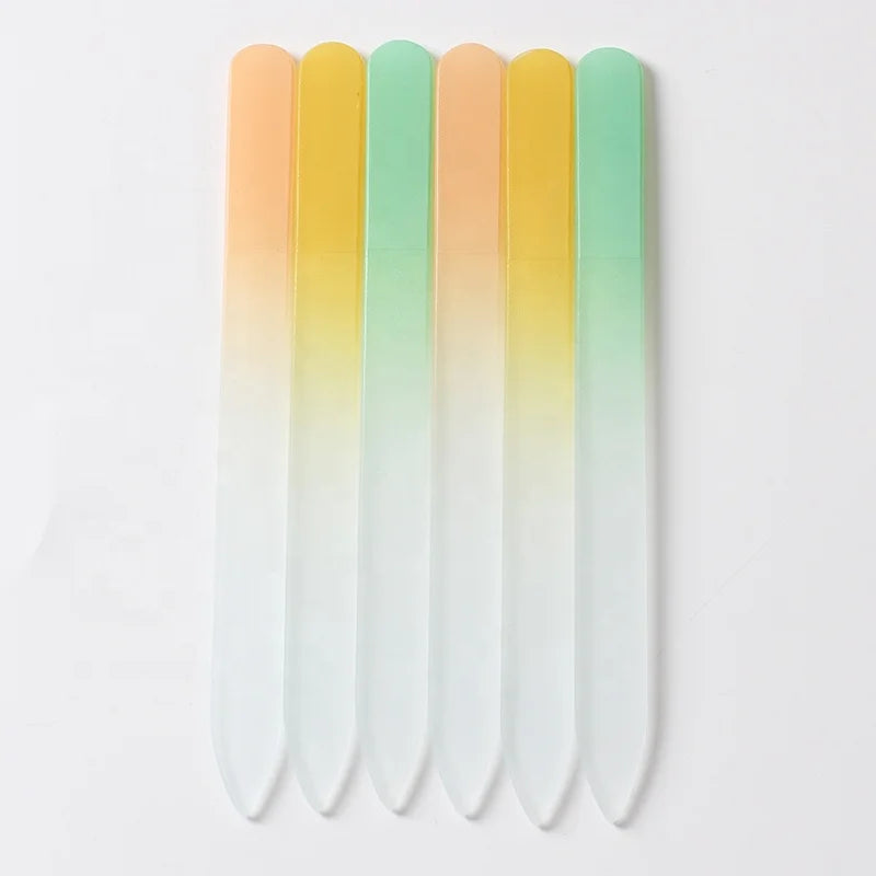 Hot Selling Durable Custom Painting Crystal Glass Nail File 240