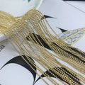 Wholesale Necklace Copper Plated 18k Gold Beads Chain Metal Jewelry Fashion Necklaces Women