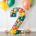 Birthday Party Wedding Backdrop Decoration Anniversary Baby Shower Marquee Letters Mosaic Large Number  Balloon Frame
