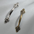 Antique Mini Bronze Drawer Handle for Jewelry Box & Cabinet Packaging Classical Elegant Design for Kitchen Dresser Bedroom