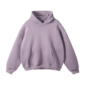 Wholesale Custom Logo Men Women Hoodi Plain Brown Blank Heavyweight 400 Gsm Drop Shoulder Oversize Hoodie Unisex