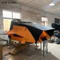 3-4 Person Aluminum Hard Shell Roof Top Tent Outdoor Hiking Camping Glamping Car Rooftop Tent