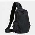 QXMOVING Men's Fashionable Anti-Theft Waterproof Chest Bag Single Shoulder Strap Outdoor Sling Bottle Holder for Travel Casual