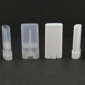 15g Empty Flat Antiperspirant Deodorant Tube for Cosmetic Packaging Custom Portable Plastic PET Stick Deodorant Container