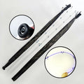 Green Light Transparent Fiberglass Spinning Fishing Rod Black Night Light Fishing Portable Led Fishing Rod