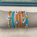 Fashion Bohemian Beach Style Trendy White Shell Love Rice Bead Baroque Freshwater Pearl Bracelet for Women Gift