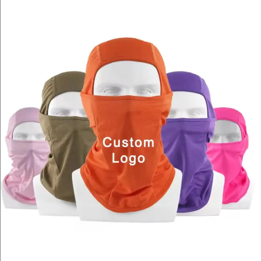 Motorcycle Balaclava Custom Your Logo Hood Mask Face Mask Hat Ski Mask Outdoor Cycling Head Cover