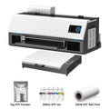 New Europe Warehouse 13Inch Xp600 DTF Printer 33CM Roll Printing Machine Oven Drying Any Textile T-Shirt Colorsun