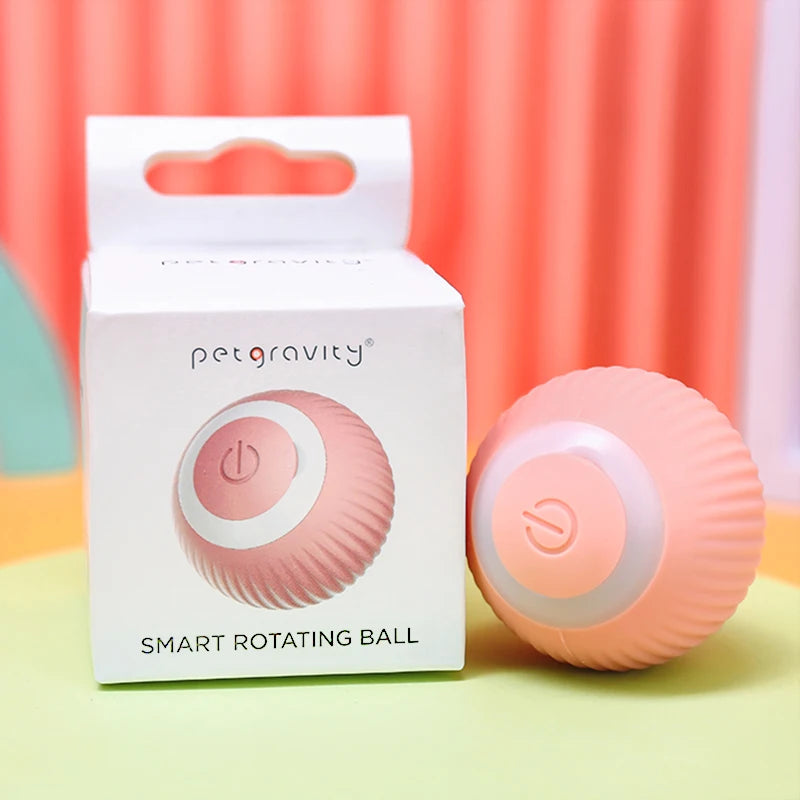 Electric Pet Cat Toys Automatic Scrolling Intelligent Cat Ball Training Automatic Mobile Cat Toys Indoor Interactive Pet Toys