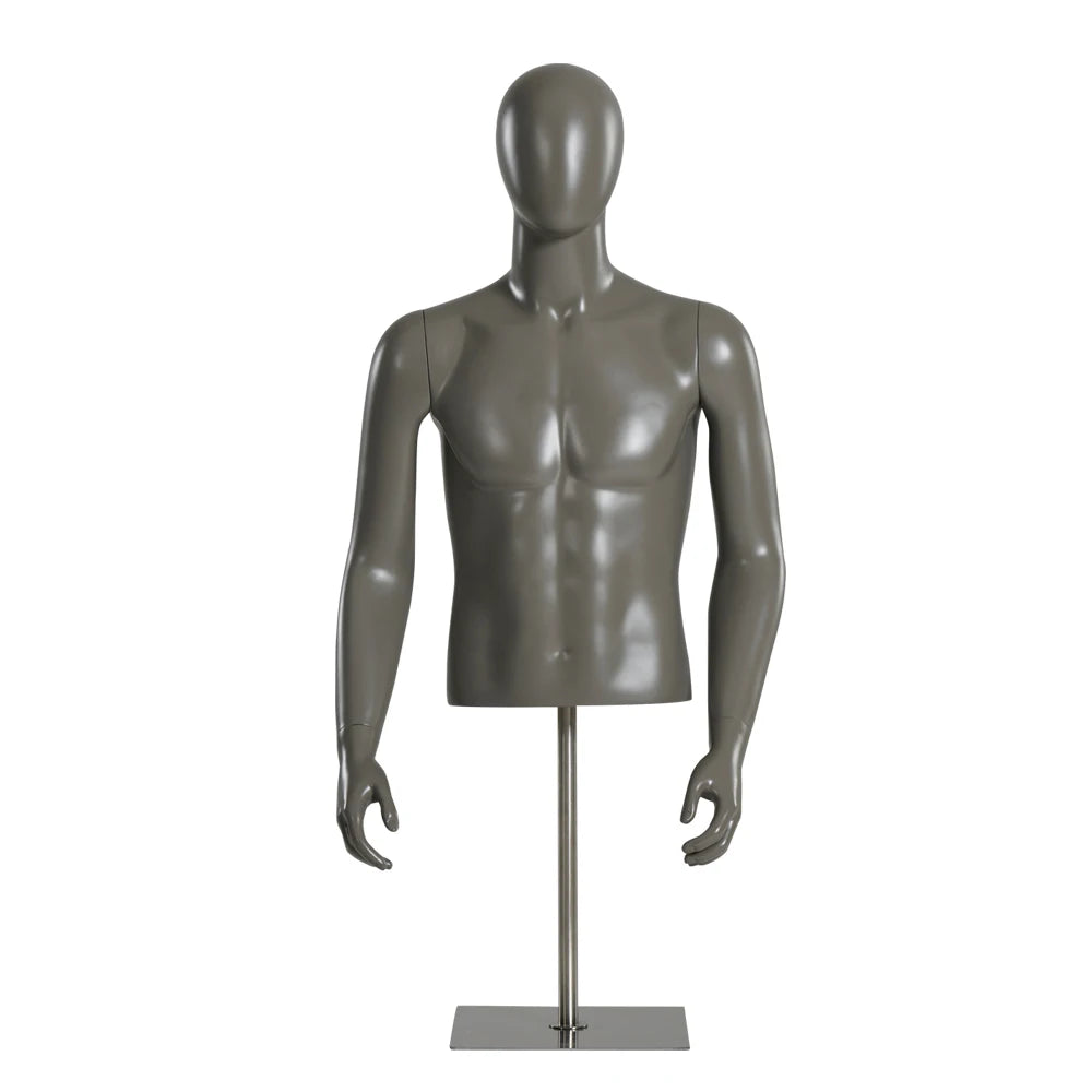 Men's Clothing Display Half Body Mannequin with Arms and Head