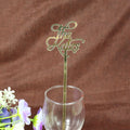 Personalised Wedding Cocktail Drink Stirrer Custom Gold Acrylic Wedding Favor | Wedding Place Names