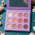 No Logo 12 Color DIY Custom Own Brand Eye Shadow Pan Pigmented Vegan Eyeshadow Pallet Private Label Eyeshadow Palette