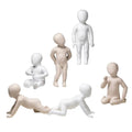 Realistic Mannequin Children Mannequins White Dummy Girl Boy Kids Mannequin Full Body Fiberglass Customized Standing Standard