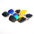 Clip on Sunglasses UV400 TAC Optical Frame Mirrored Clip-On Flip up Polarized Lens for Optical Glasses Unisex Lens