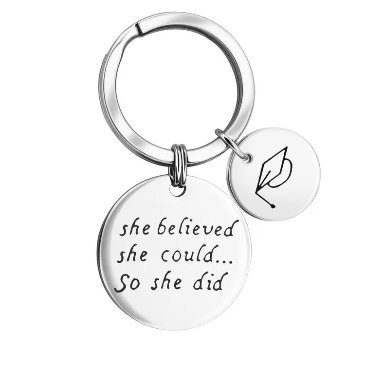 Wholesale Custom Stainless Steel Keychain Vintage and Fashionable Custom Metal Key with Cartoon Style Low Price