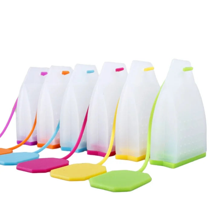 Food Grade Silicone Bag Shaped Tea Strainer Loose-leaf Tea Infuser Filter Diffuser