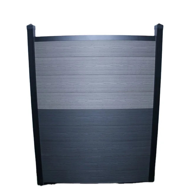 WPC Fence Anti-fading Heat Treated Wire Brushed CE Certified 6 Feet Eco-friendly Waterproof Fence Panels Private Fencing for