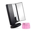 Trifold Vanity Mirror with 22 LED Lights Light up Mirror Touch Control LED Makeup Mirror
