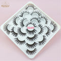 Abestyou 10Pairs Factory 6D Natural Full Strip Eyelash Extension Kits 6D Whole Band Winged False Eyelashes Premium Eyelash